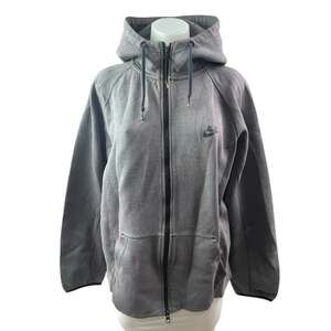 Nike Women's Gray Full Zip Long Sleeve Hooded Hoodie Active Sports Coat Jacket L
